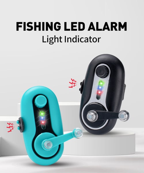 Fishing bite alarm with sound and LED indicator