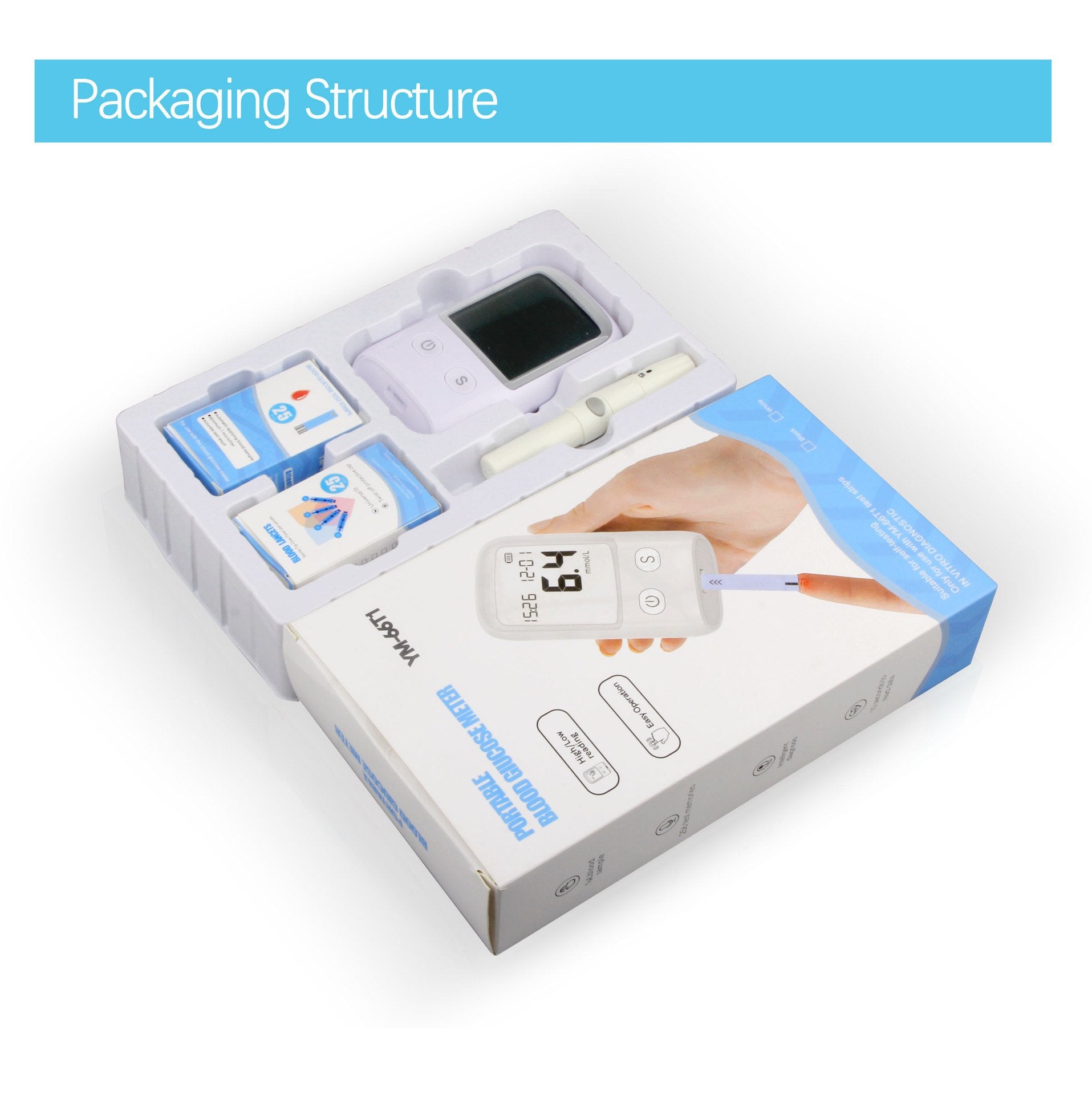 Blood Glucose Meter Diabetes Test Kit